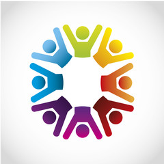 Fototapeta premium cooperation icons
