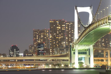 Tokyo city view ,Rainbow bridge
