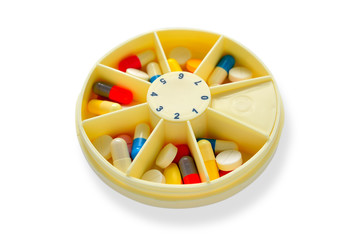 Days of the week pill box