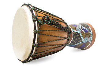 Wooden african drum