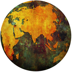 jordan on globe map