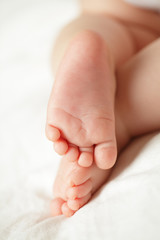 Cute baby - feet, macro