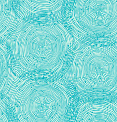 Turquoise spiral pattern - obrazy, fototapety, plakaty