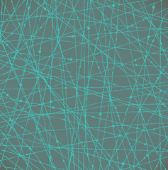 Linear network texture with dots. Background for wallpapers, cards, arts, textile