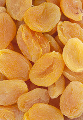 Dried apricots background