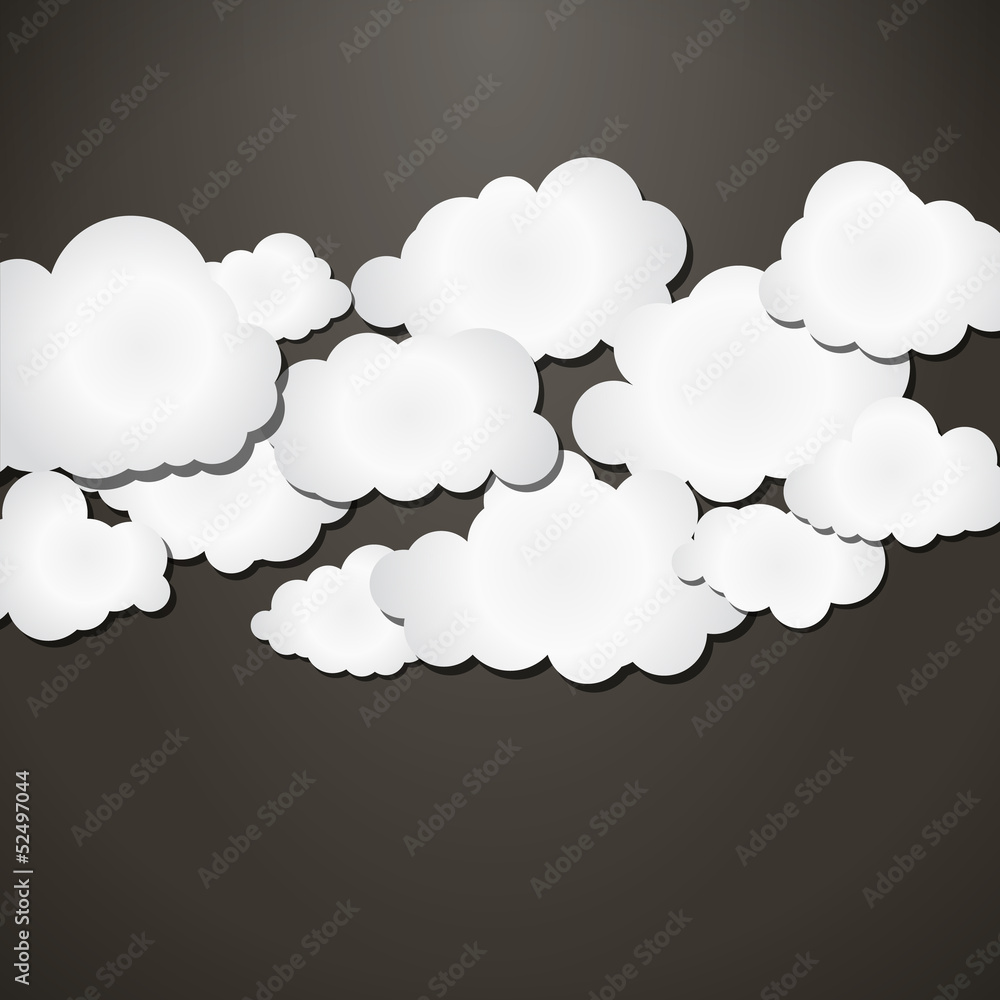 Poster shape speech bubbles background