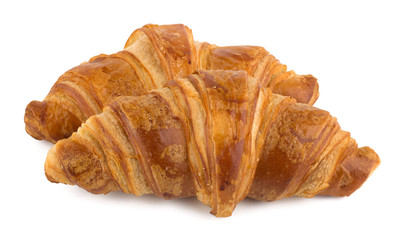 Croissant isolated on the white background