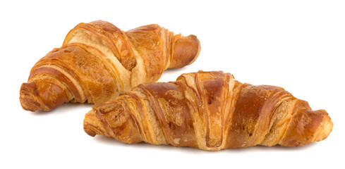 Croissant isolated on the white background