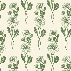Vector Seamless Floral Background