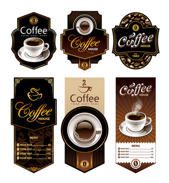 Fototapeta Coffee design banners