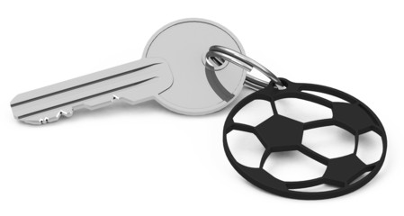 Der Fußball-Schlüsselanhänger