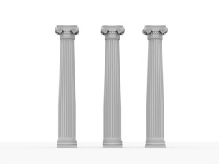 Three historical columns