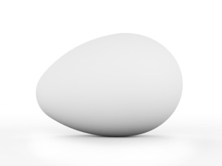 One simple white easter egg