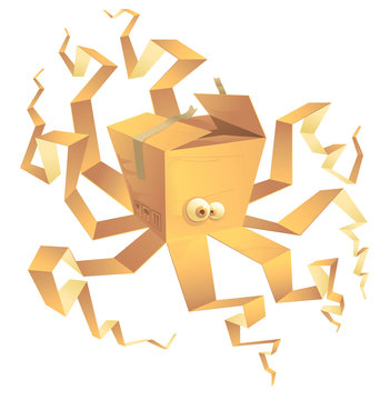 boxtopus, isolated