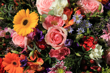 Mixed flower arrangement