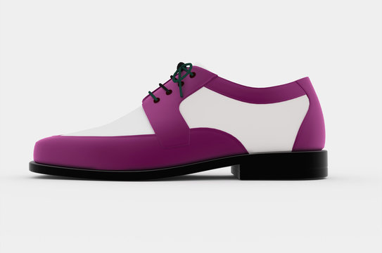 Shoe mans purple
