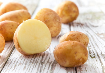 New raw potatoes