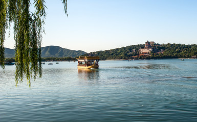 A dragon boat in Summer Palace