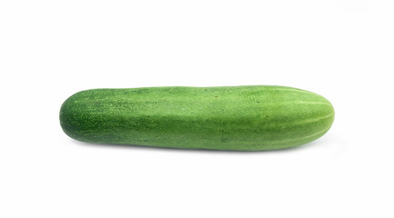 One green cucumber