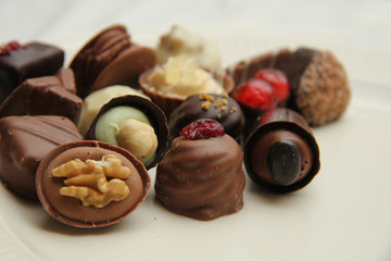 Decorated chocolates
