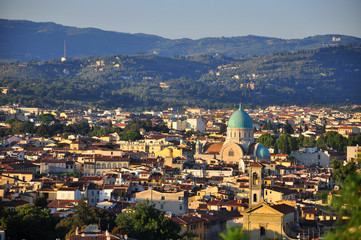 Fototapeta na wymiar Panoramiczny widok na Florencja, Włochy