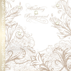 Elegant wedding background for design