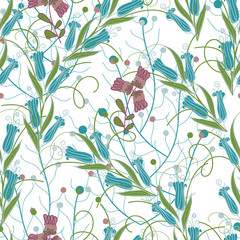 vector seamless flower background