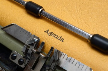 Naklejka premium Agenda