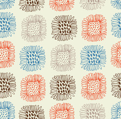 Bright seamless floral pattern