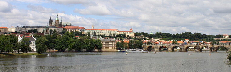 Fototapeta na wymiar Panoramic view of Prague, Czech Republic