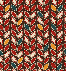 Abstract colorful background with rows of leafs