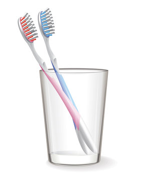 Toothbrush In Glass