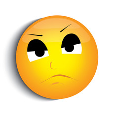 Fototapeta premium sad smiley face