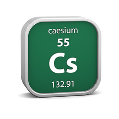 Caesium material sign