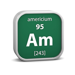 Americium material sign