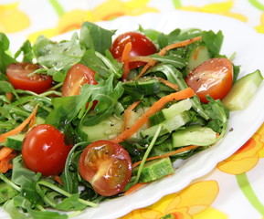 Salad made of fresh vegetables