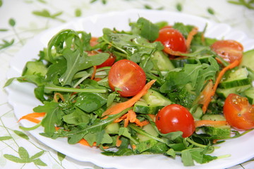 Salad made of fresh vegetables