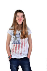 Fototapeta premium cooles Mädchen Teenager