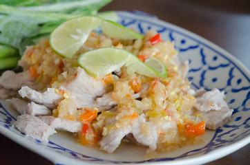 pork dish , spicy and sour