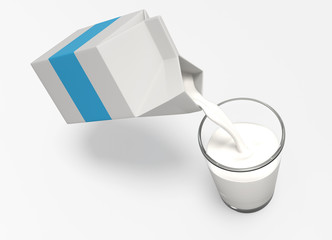 牛乳の紙パック - 52515876