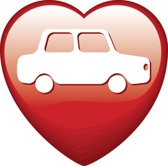 Heart Shape with car