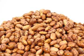 Colour bean on the white background