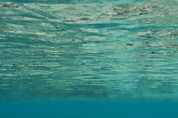 Deep blue sea or ocean underwater background