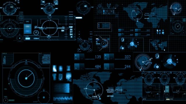 HUD pantalla futurista