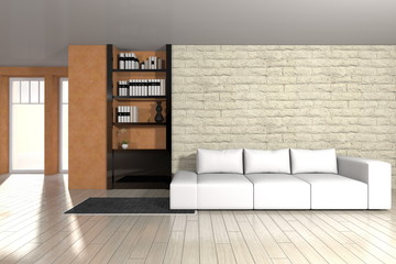 modern living room - interior architecture