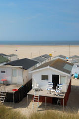 Fototapeta premium Beach huts in Holland