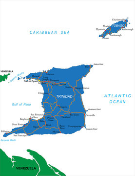 Trinidad & Tobago Map