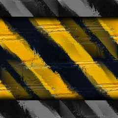 Naklejka premium yellow black stripes stone wall wallpaper