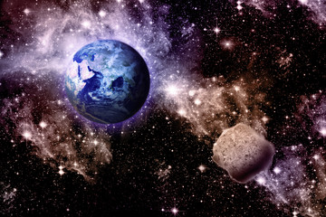 Obraz na płótnie Canvas Wszechświat Background. I planet.