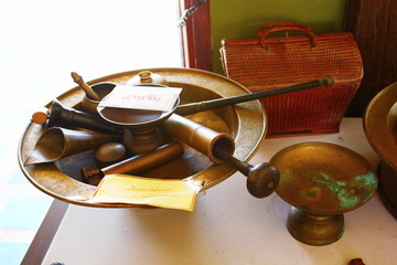 Old appliances are made of brass